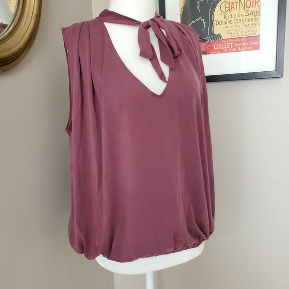 Free People Forget Me Not Tie-Neck Tank Shiraz XS - Picture 11 of 16